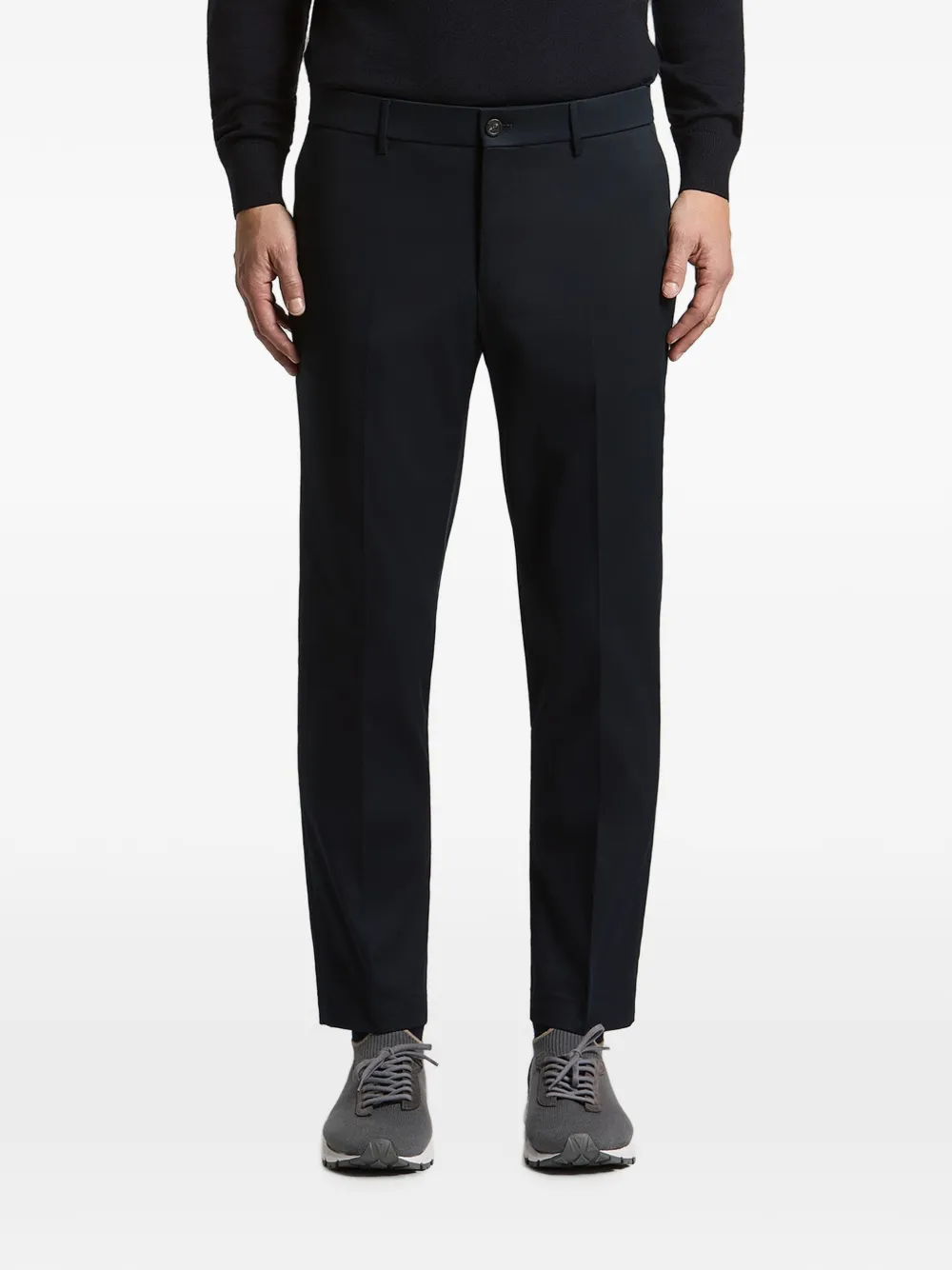 Peserico pressed-crease tailored trousers