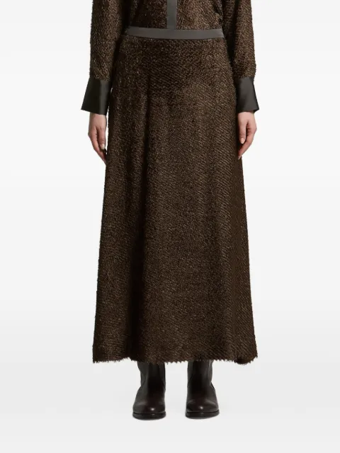 Peserico textured-finish maxi skirt