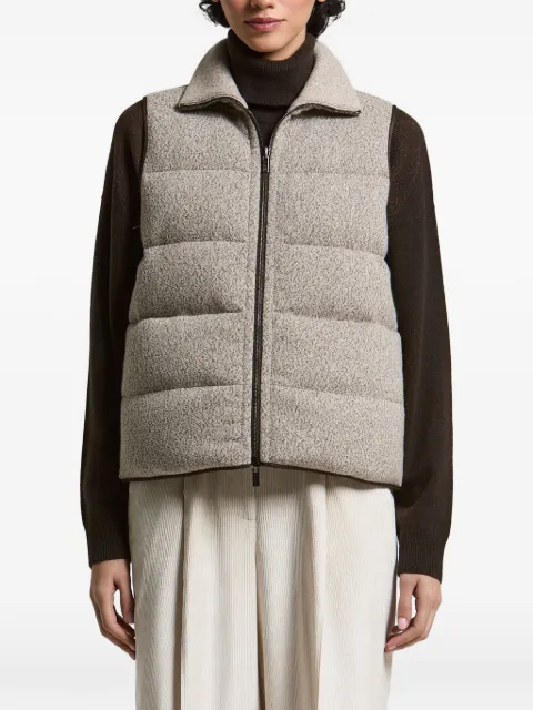 Peserico quilted reversible gilet