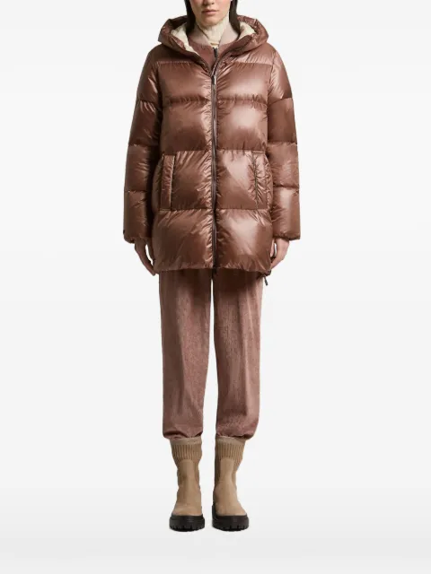 Peserico hooded quilted jacket