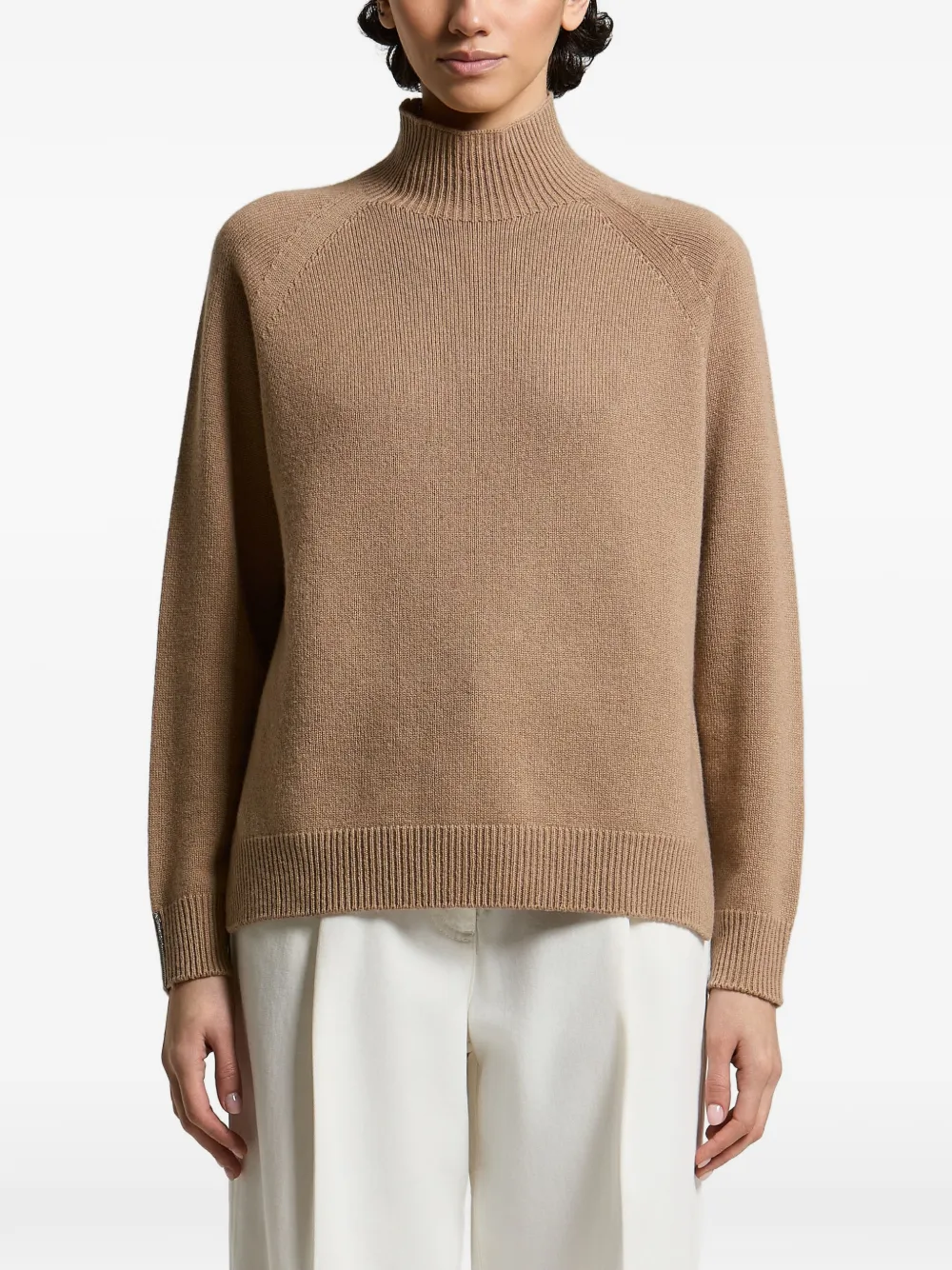 Peserico raglan-sleeve high-neck sweater
