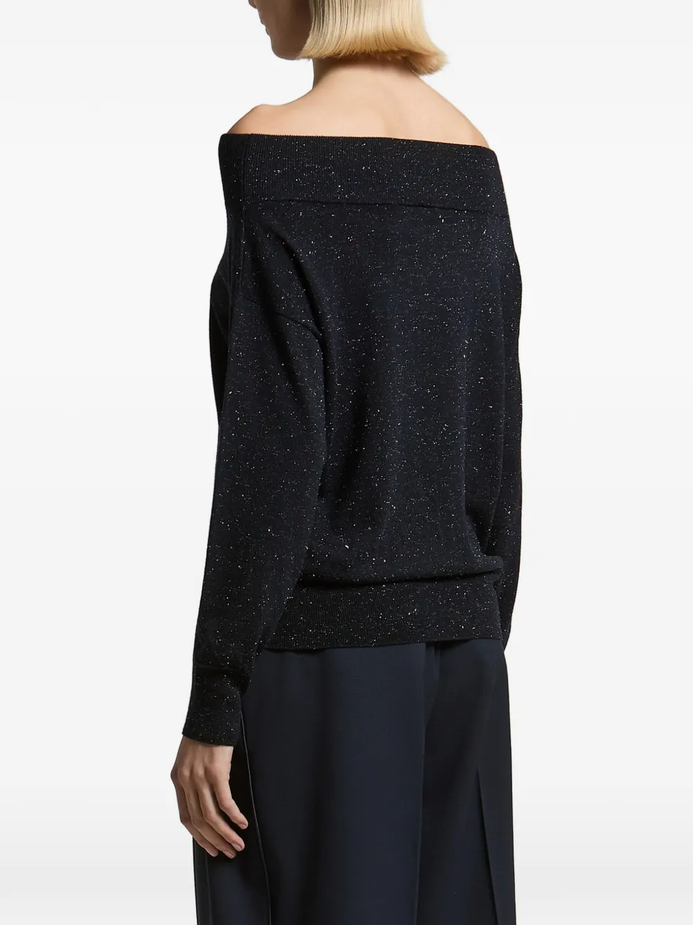 Peserico Off-shoulder trui Blauw