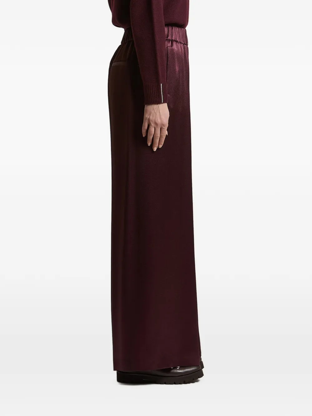 Peserico Broek met wijde pijpen Rood