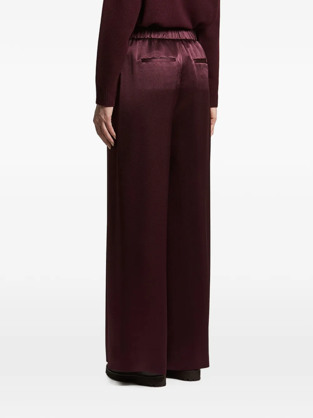 Peserico Broek met wijde pijpen Rood