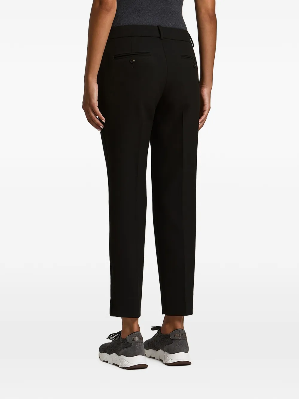 Peserico Slim-fit broek Zwart
