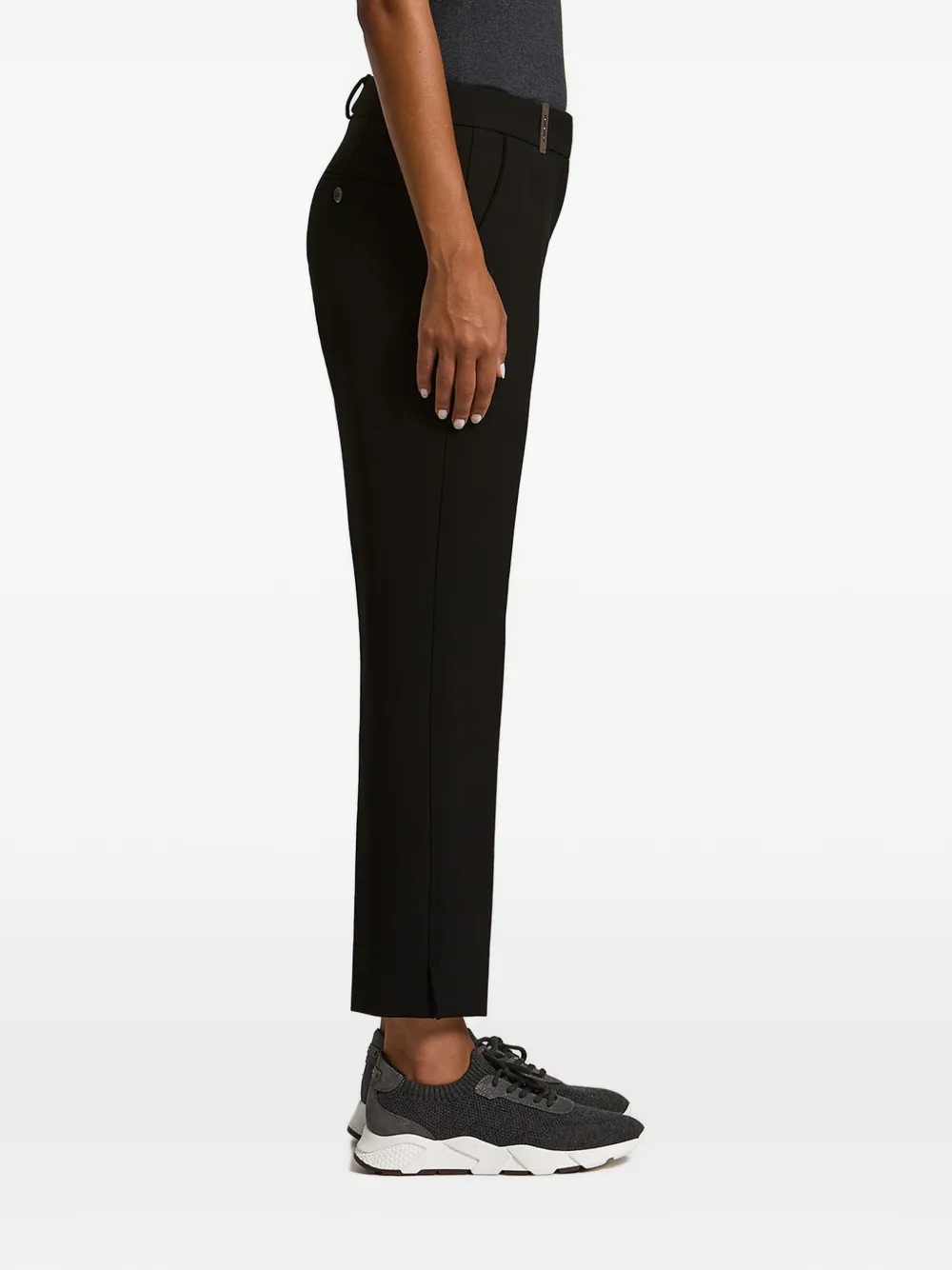 Peserico Slim-fit broek Zwart