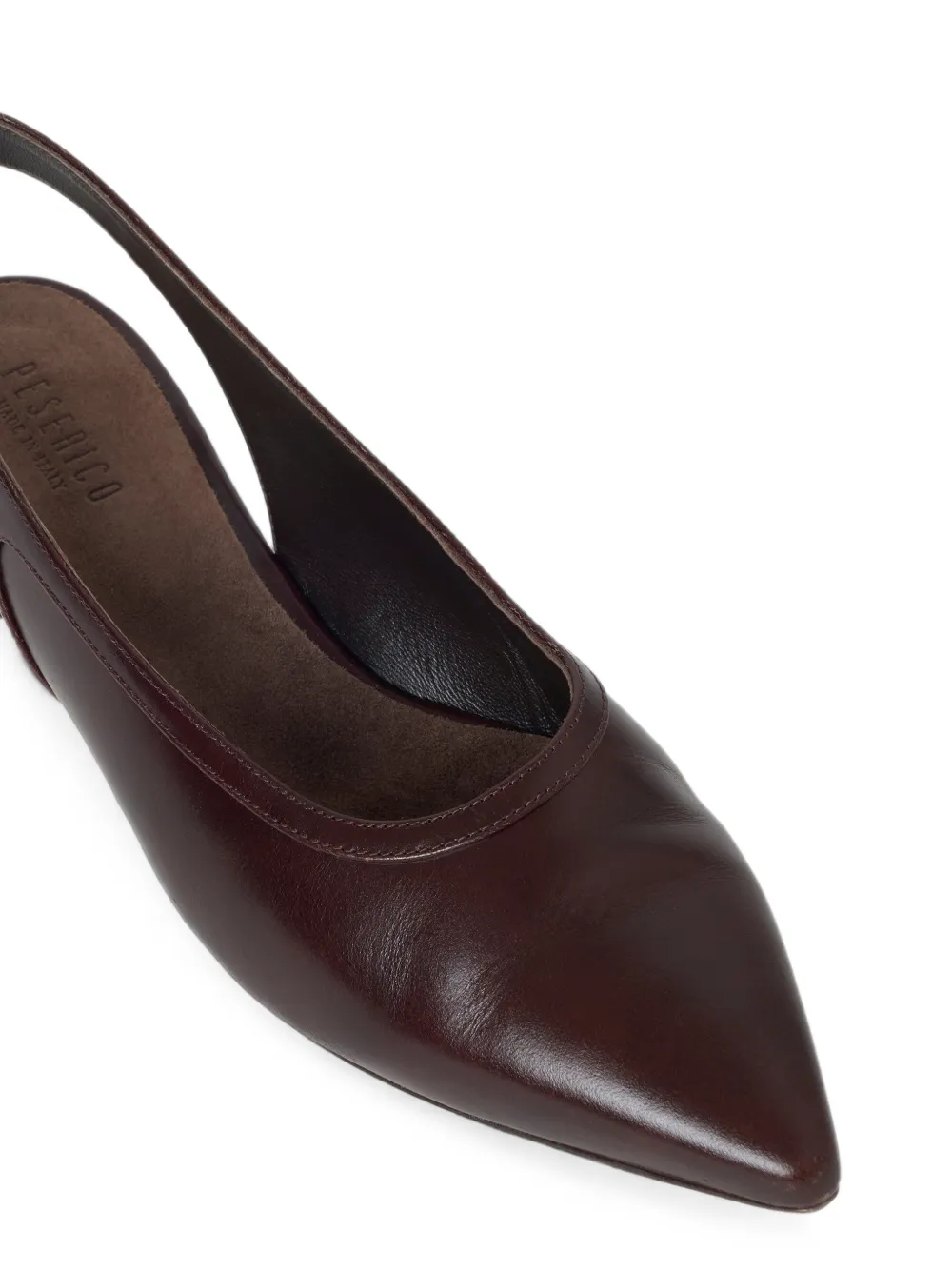 Peserico pointed-toe slingback flat pumps Bruin