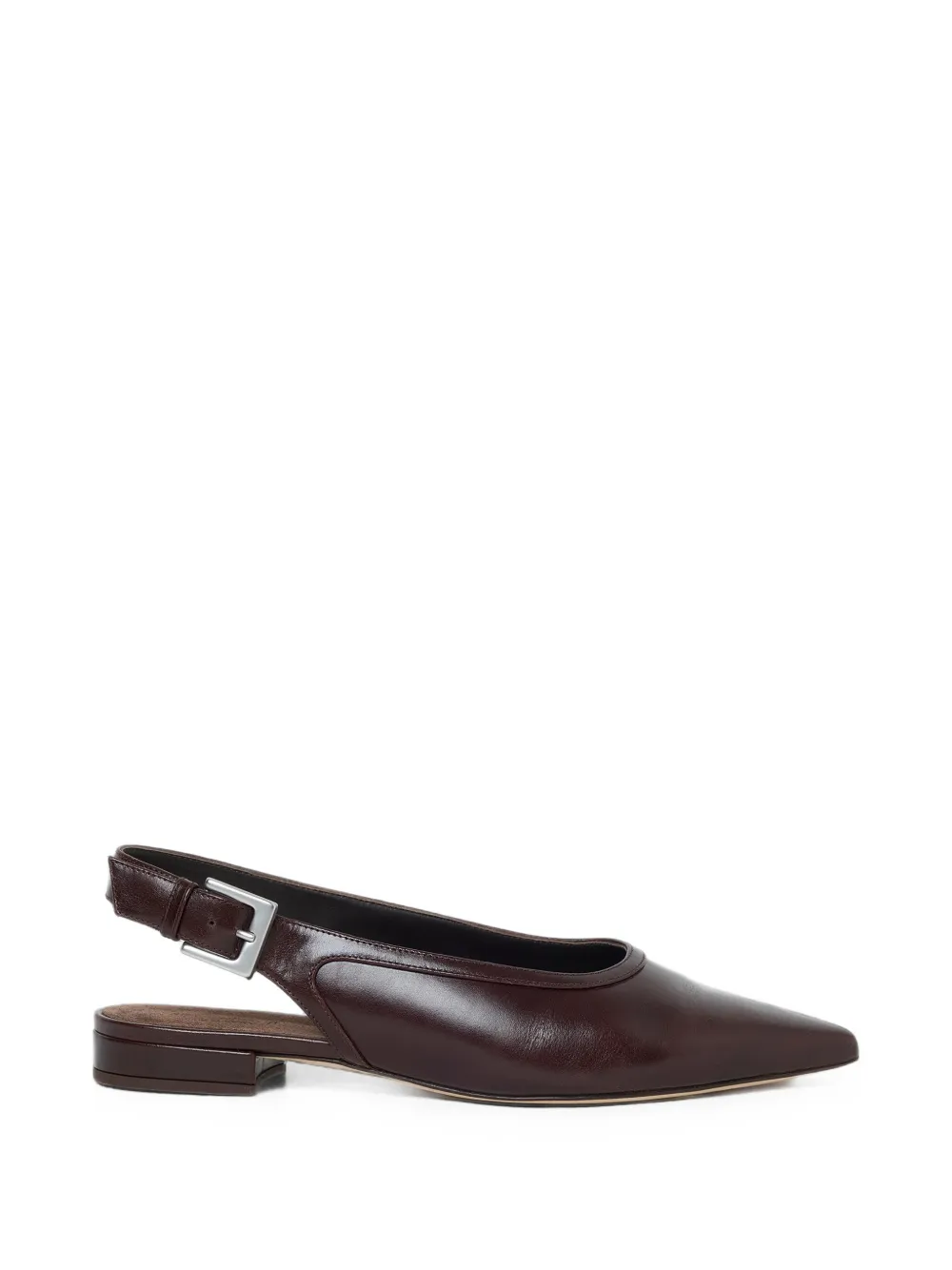 Peserico pointed-toe slingback flat pumps Bruin