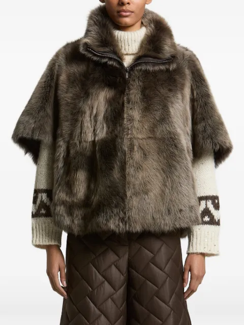 Peserico reversible faux-fur jacket
