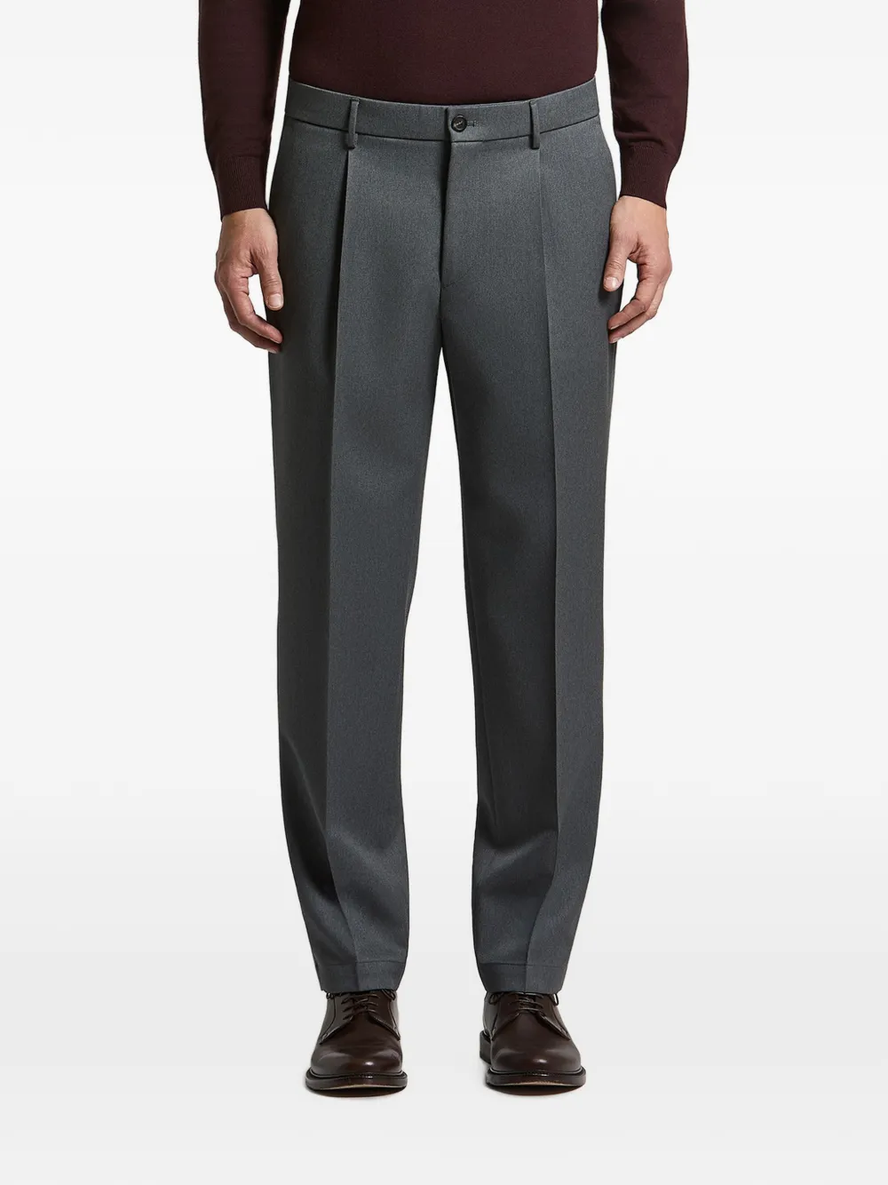 Peserico pleated pressed-crease trousers
