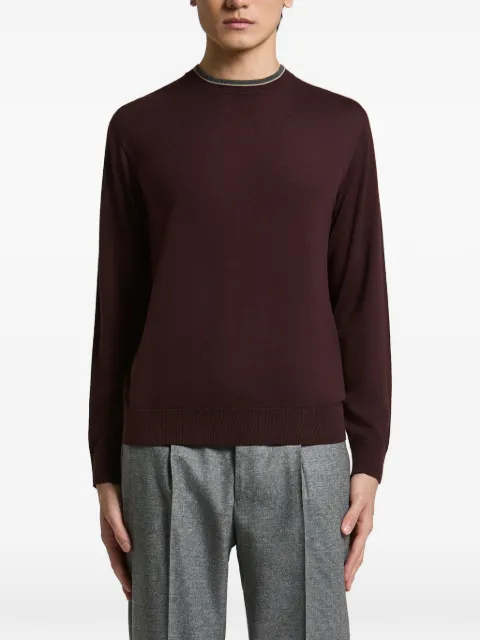 Peserico contrast-trim sweater