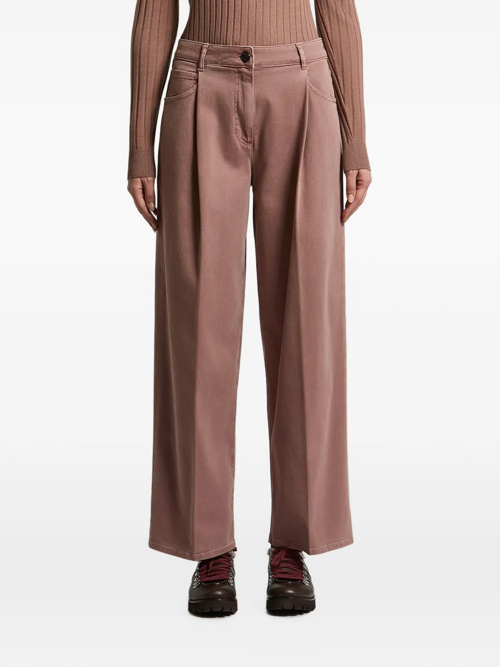 Peserico pleated wide-leg trousers