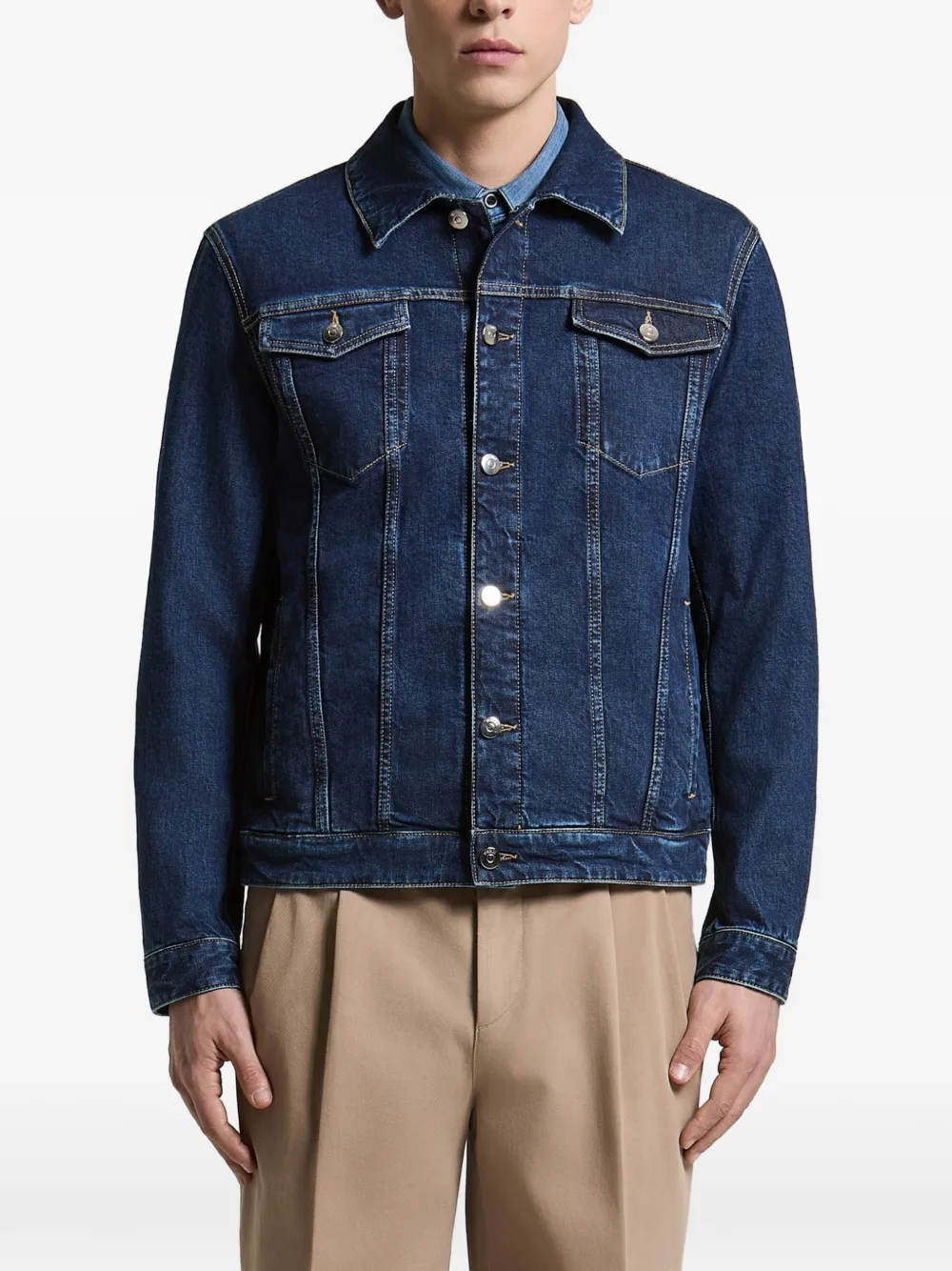 Peserico button-up denim jacket