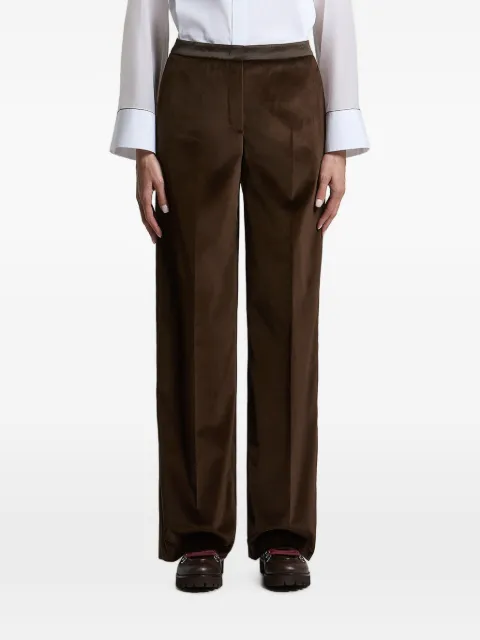 Peserico pantalones anchos con efecto de terciopelo