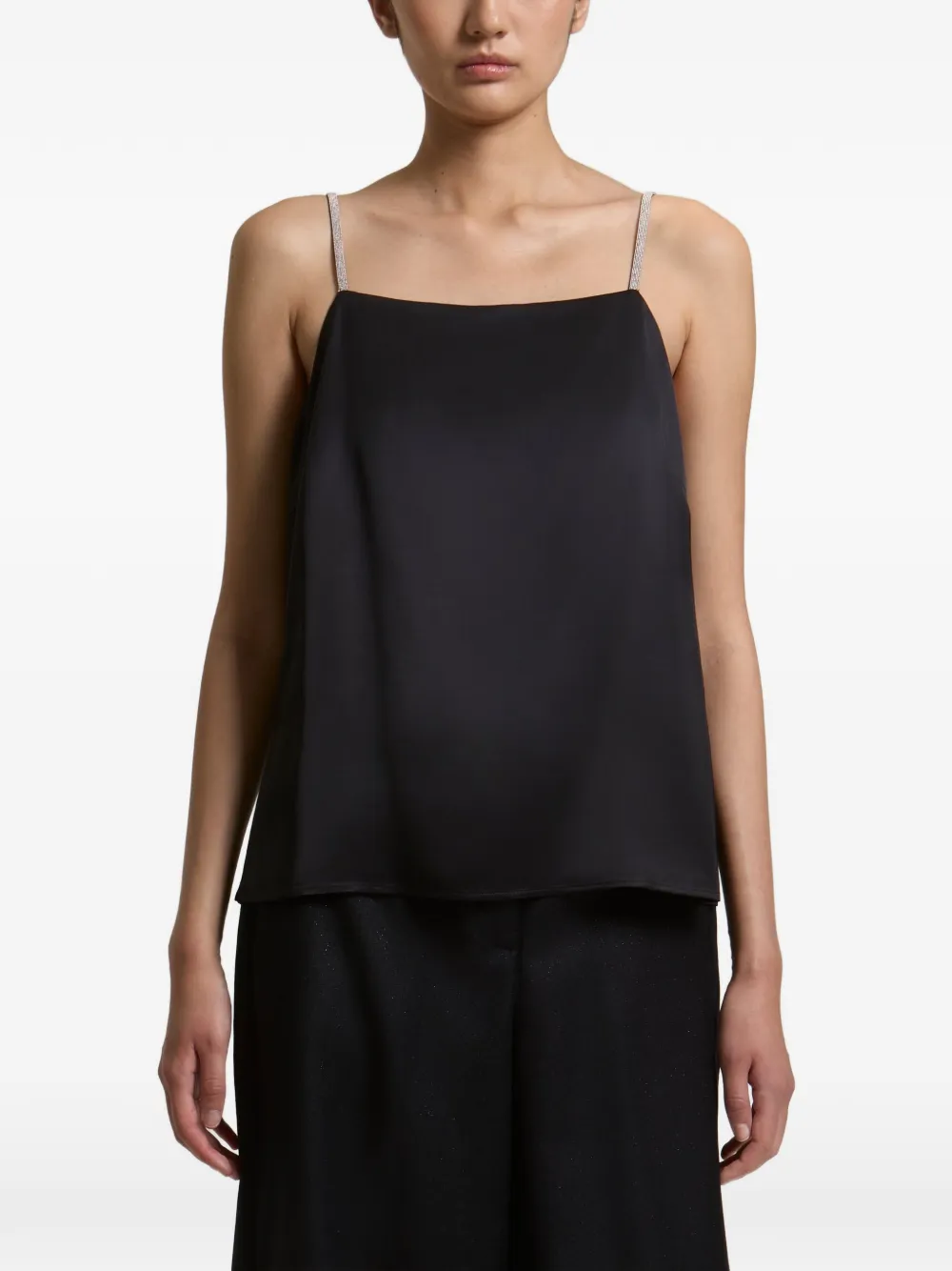 Peserico embellished-strap camisole top - Blu