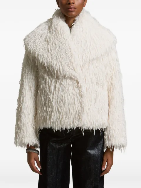 Peserico faux-fur double-breasted jacket
