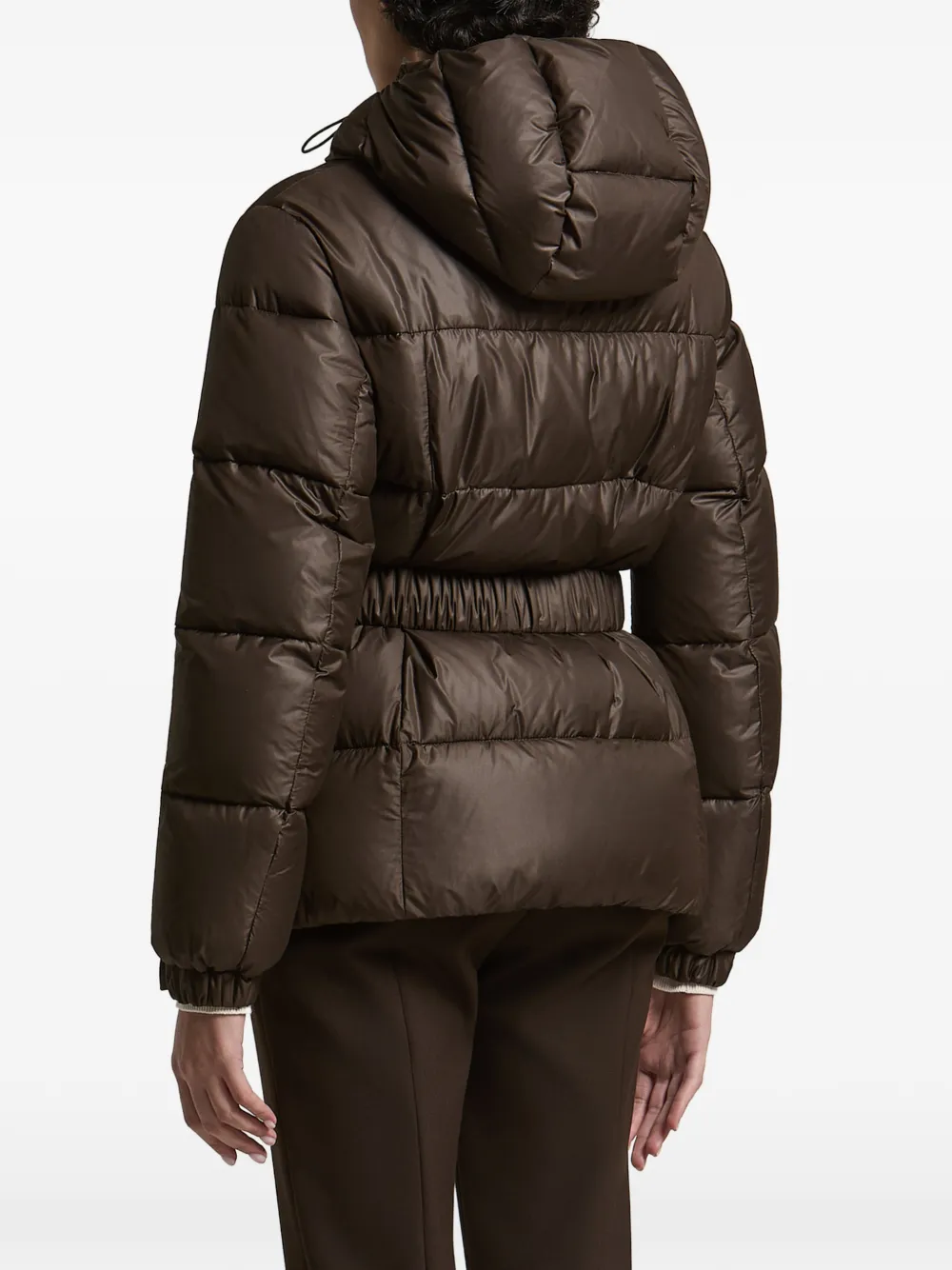 Peserico Donsjack met capuchon Bruin