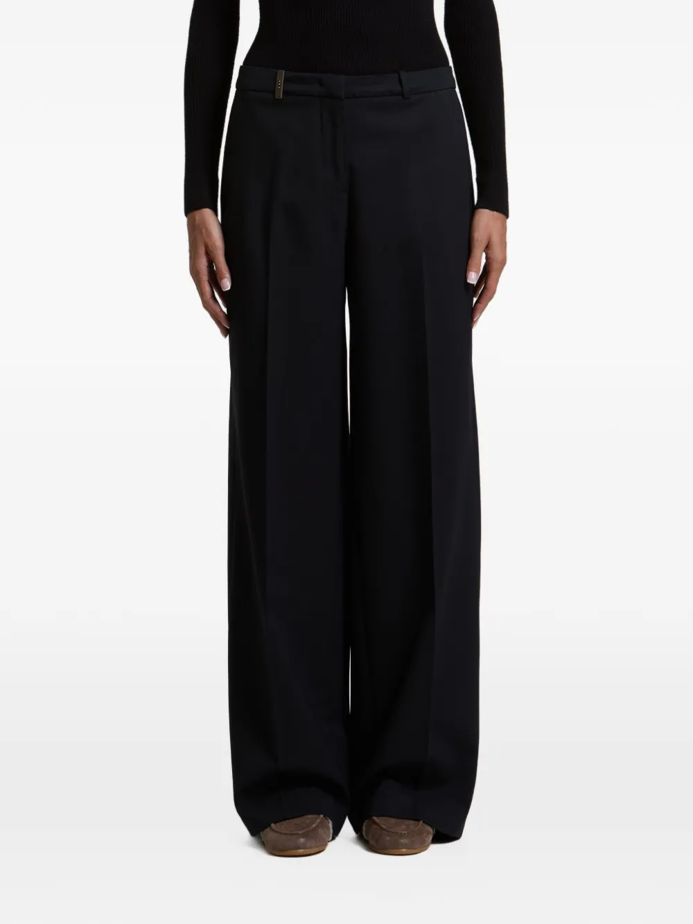Peserico wide-leg tailored trousers Blauw