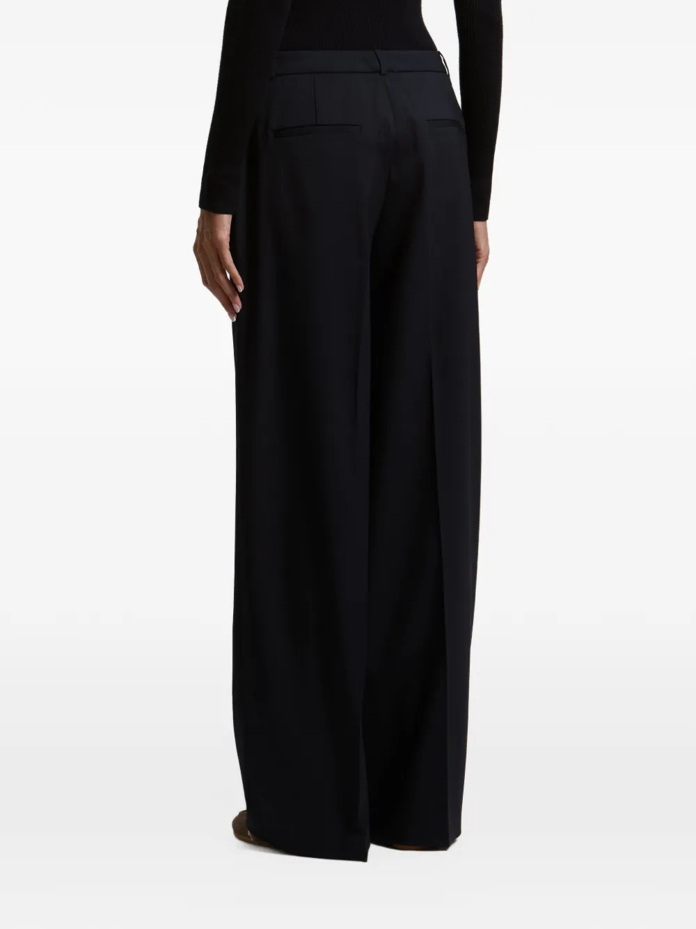 Peserico wide-leg tailored trousers Blauw