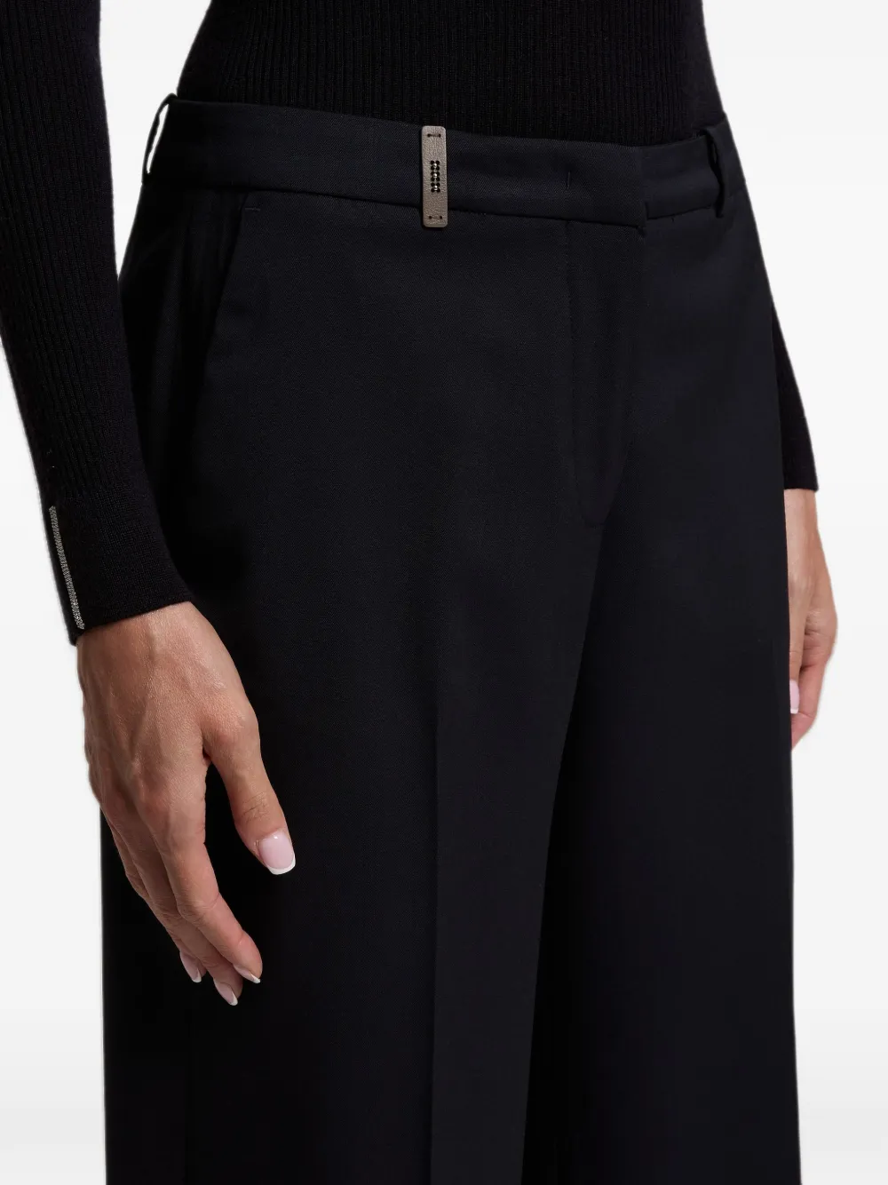 Peserico wide-leg tailored trousers Blauw