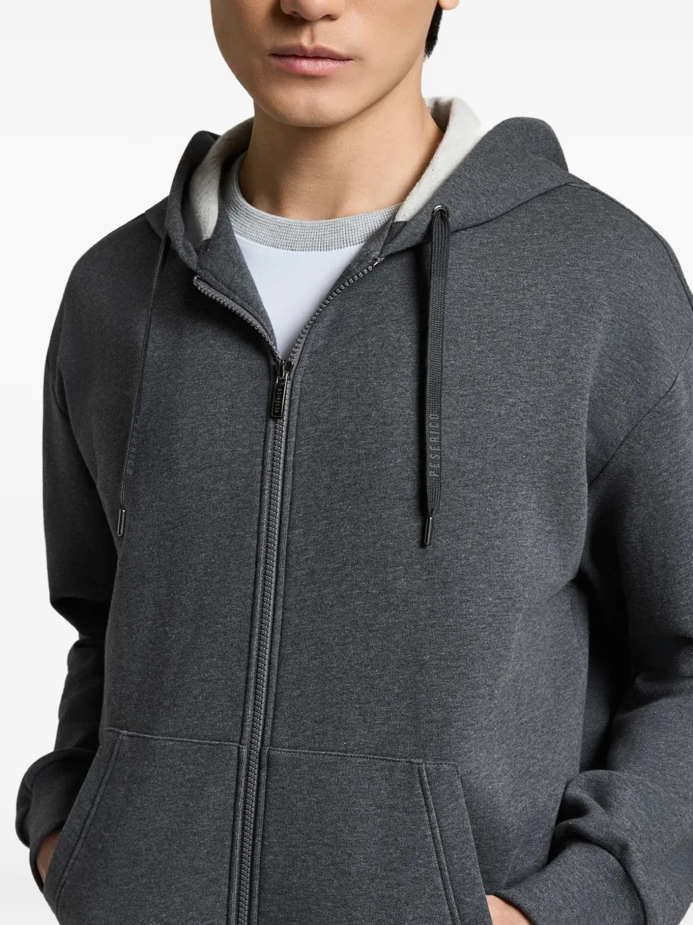 Peserico Hoodie met trekkoord Grijs