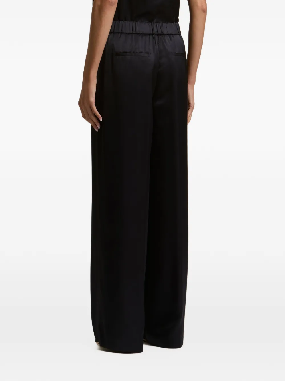 Peserico Broek met elastische taille Blauw