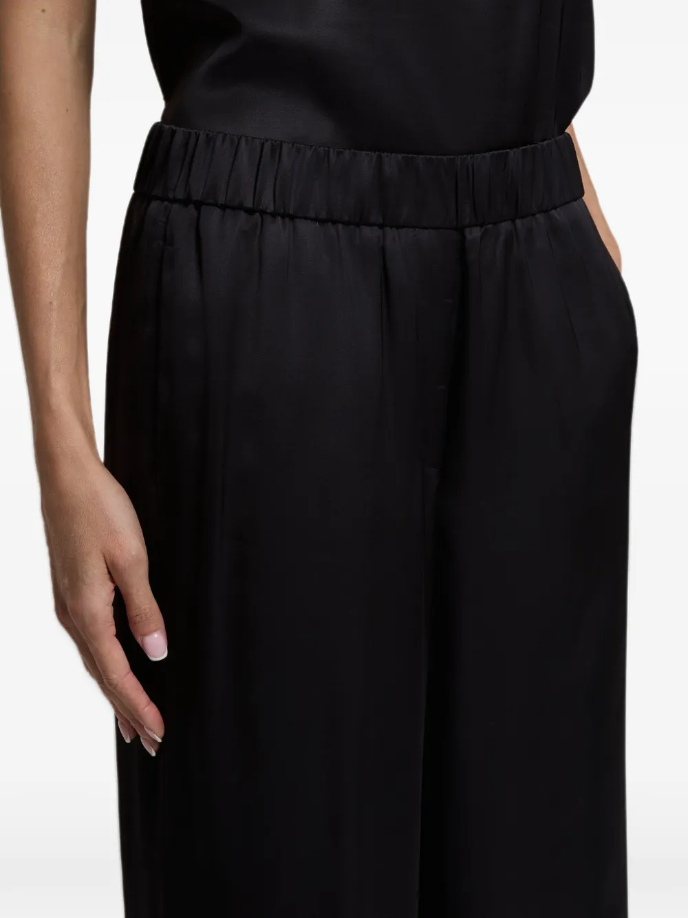 Peserico Broek met elastische taille Blauw