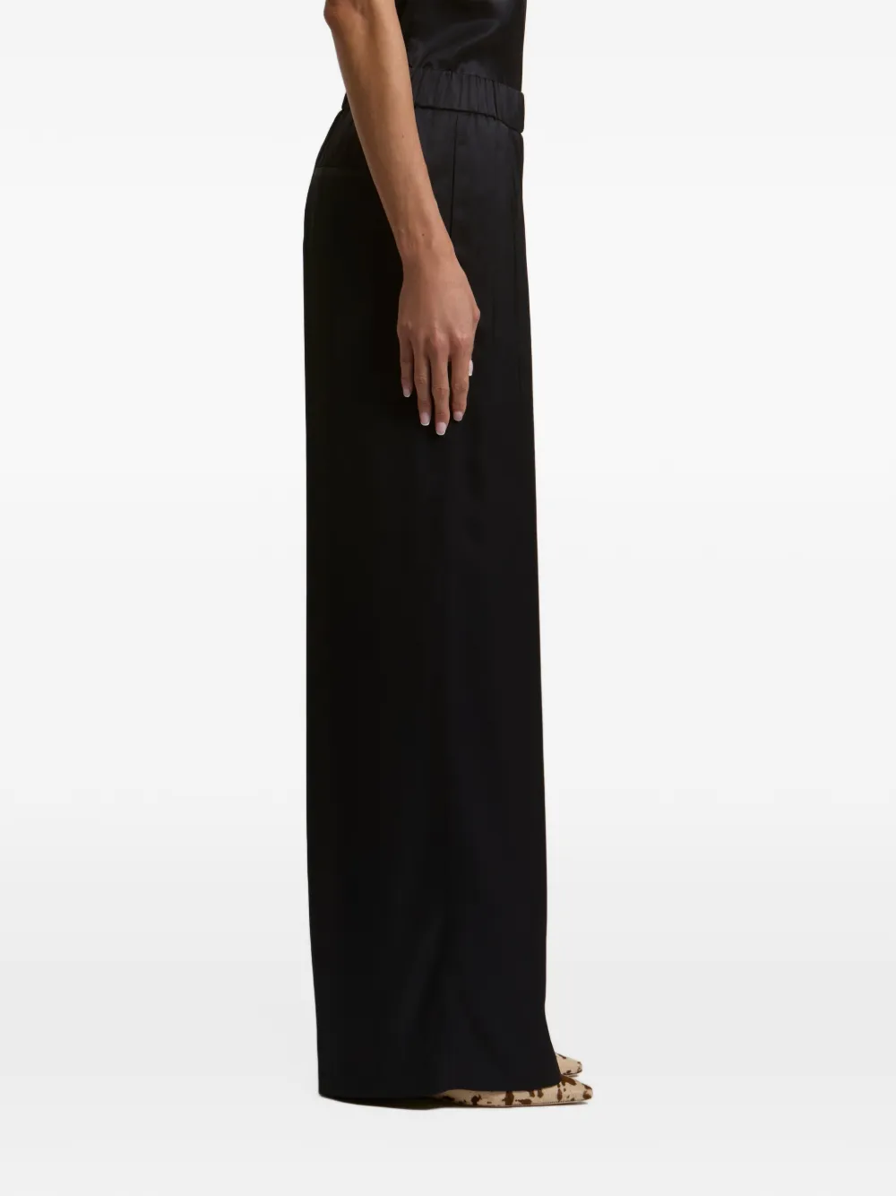 Peserico Broek met elastische taille Blauw