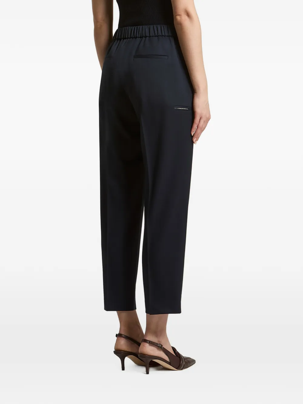 Peserico Geplooide broek Blauw