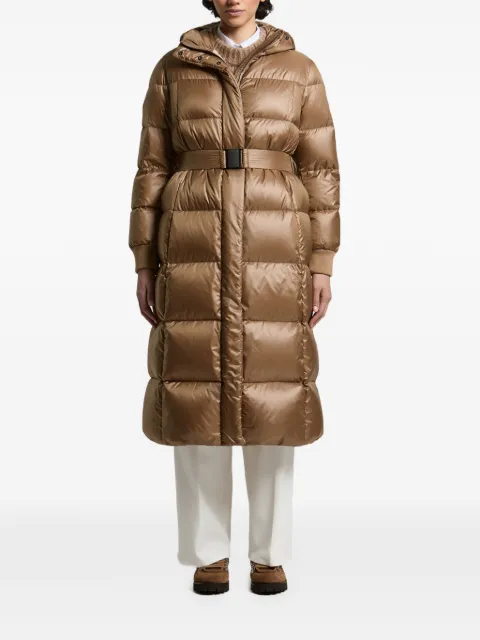 Peserico belted hooded coat