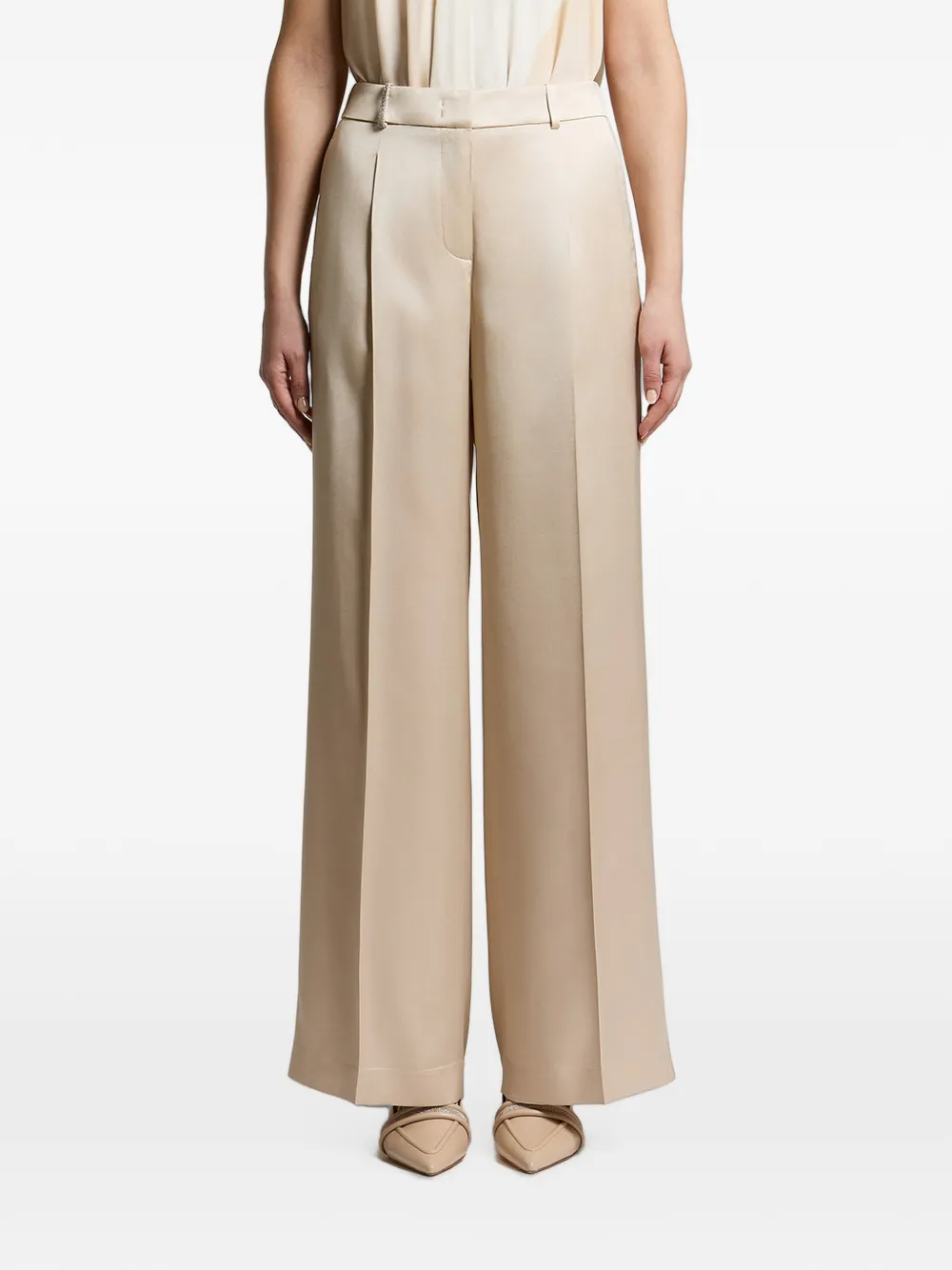 Peserico pleated wide-leg trousers