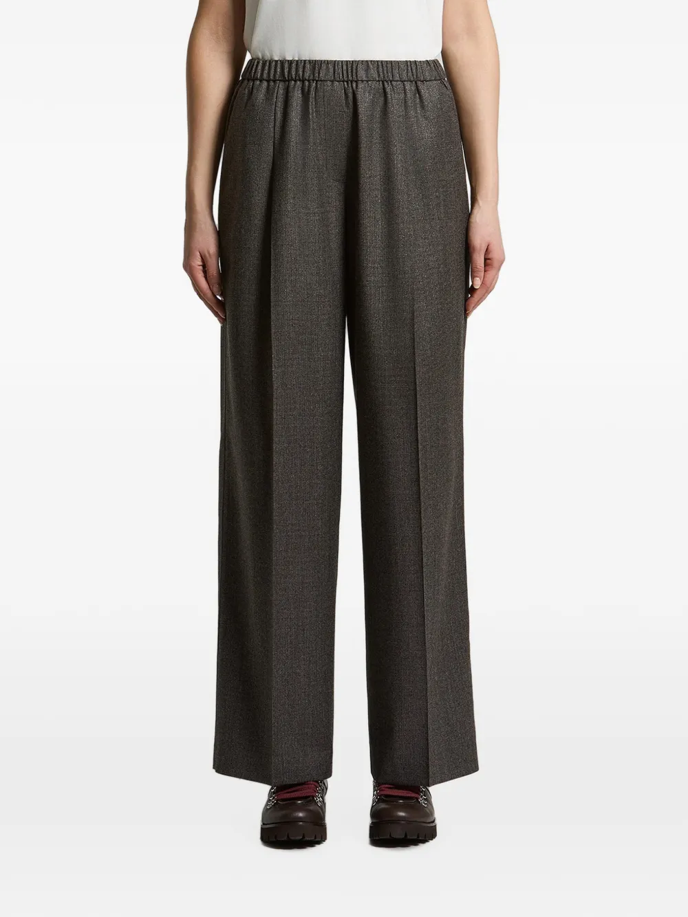 Peserico elasticated-waistband pleated trousers