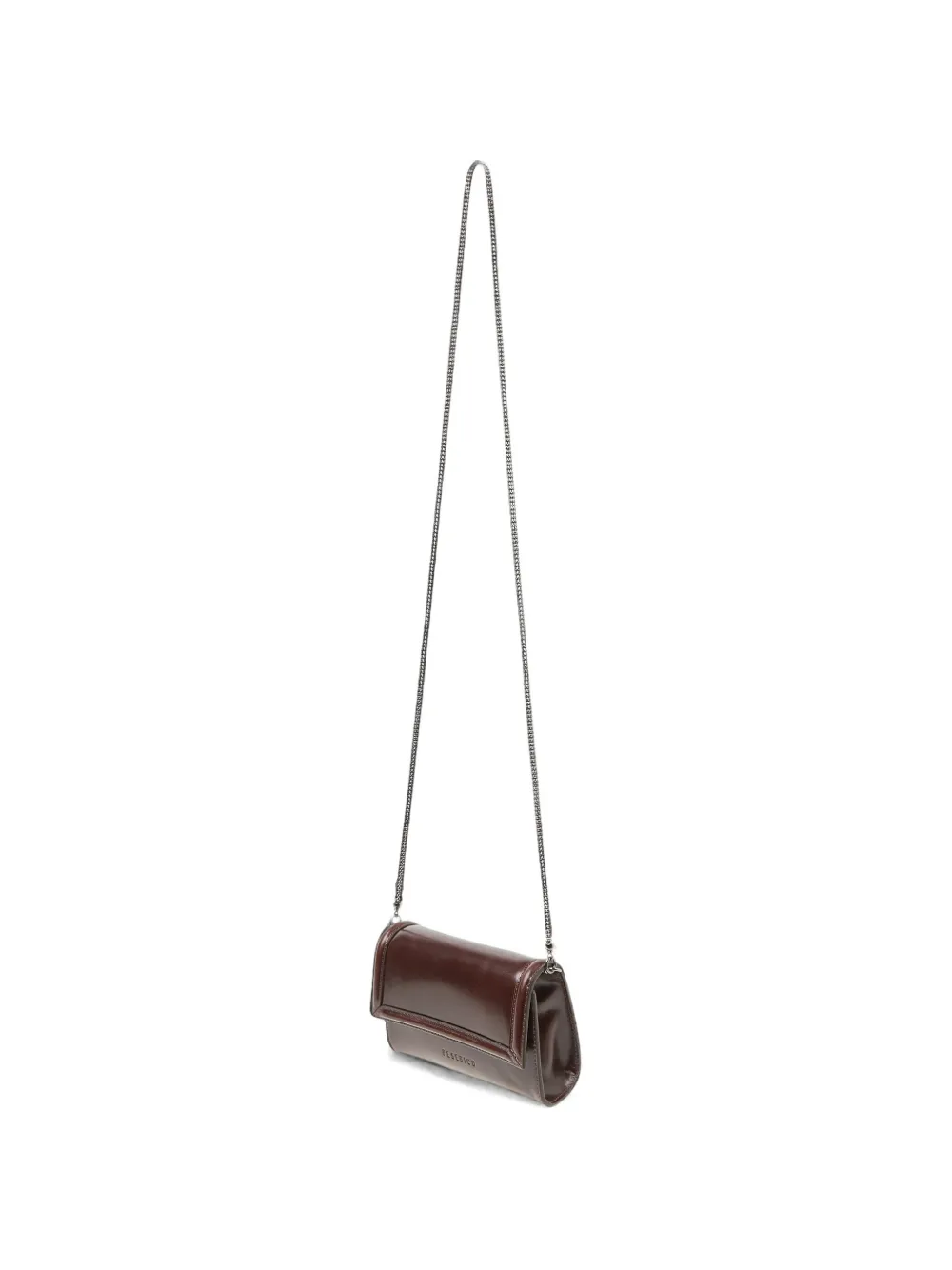 Peserico Leren clutch Bruin