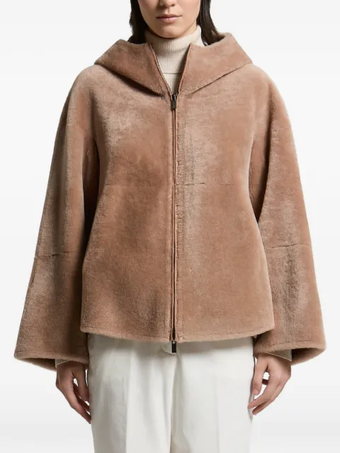 Peserico reversible hooded jacket