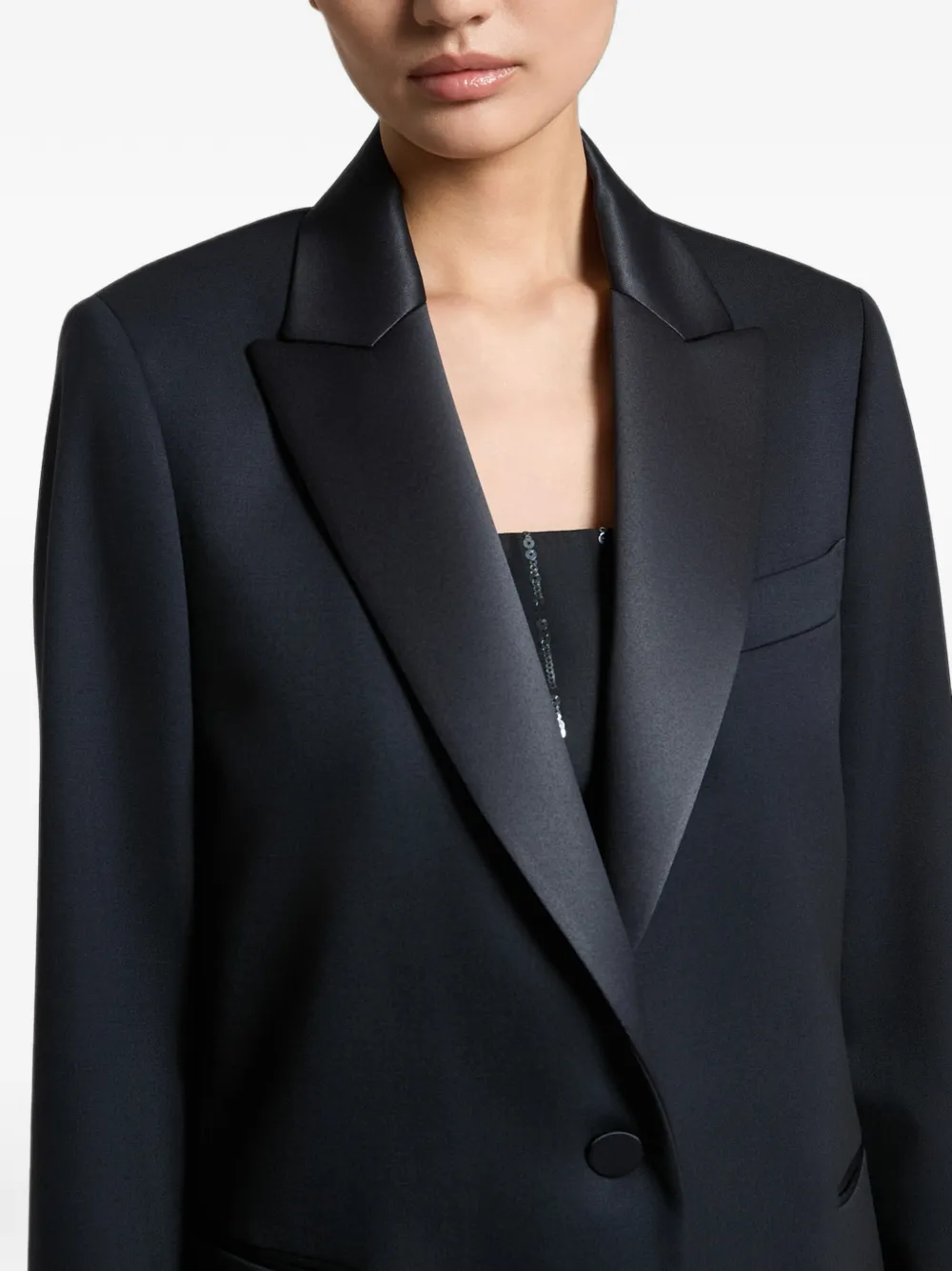 Peserico Blazer met enkele rij knopen Blauw