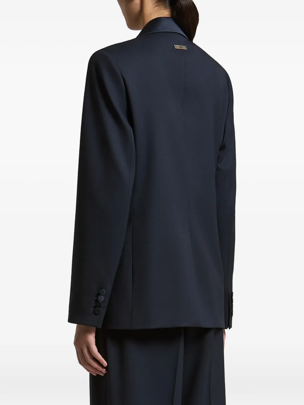 Peserico Blazer met enkele rij knopen Blauw