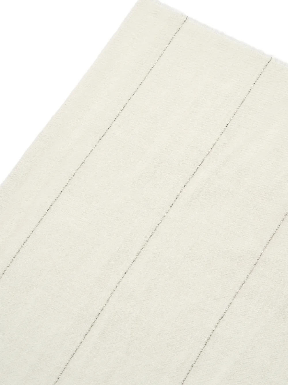 Peserico Sjaal met krijtstreep en franje Beige