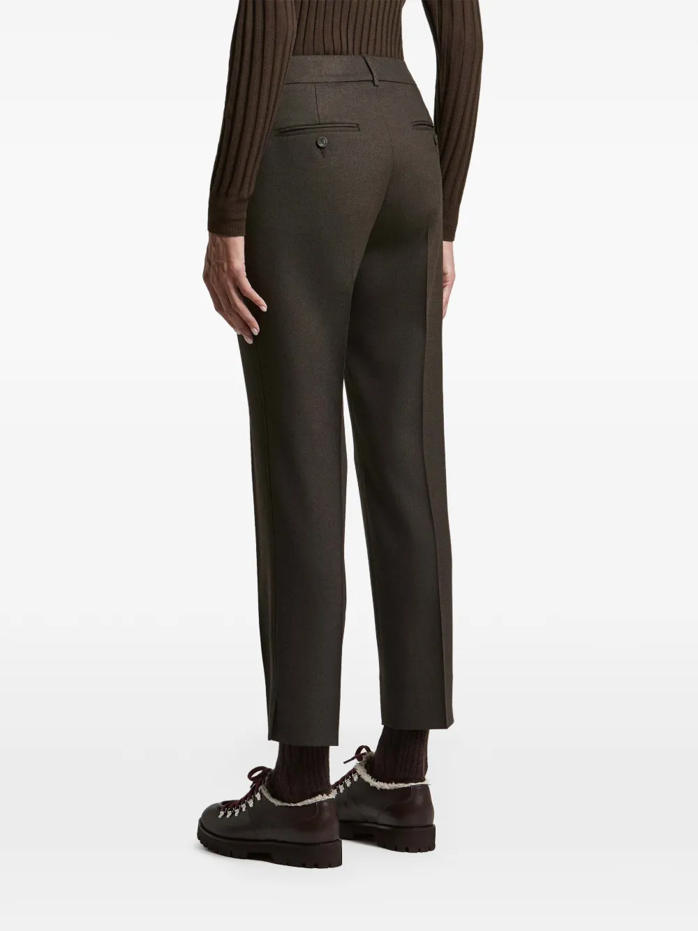 Peserico pressed-crease trousers Bruin
