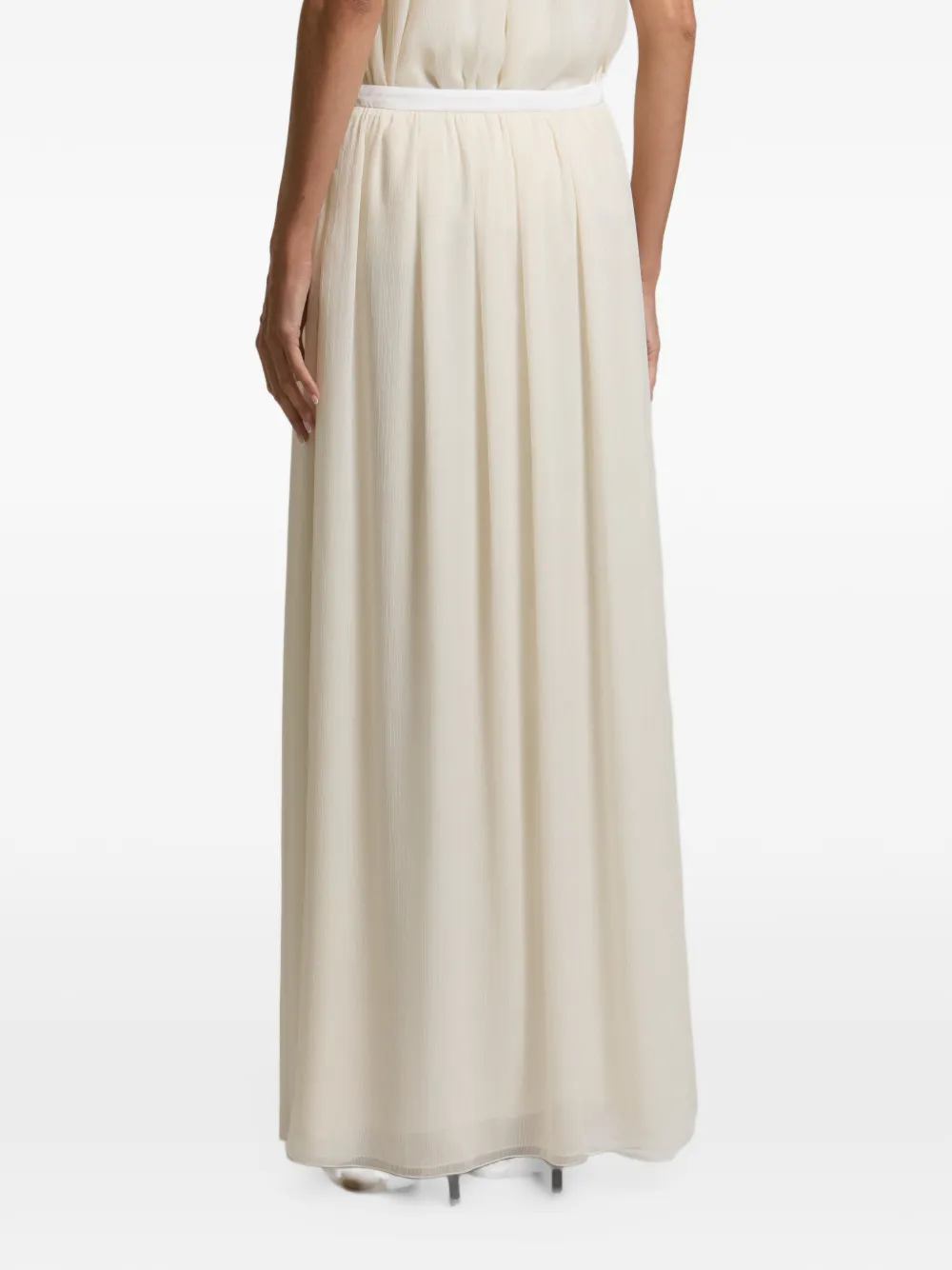 Peserico Maxi-plooirok Beige