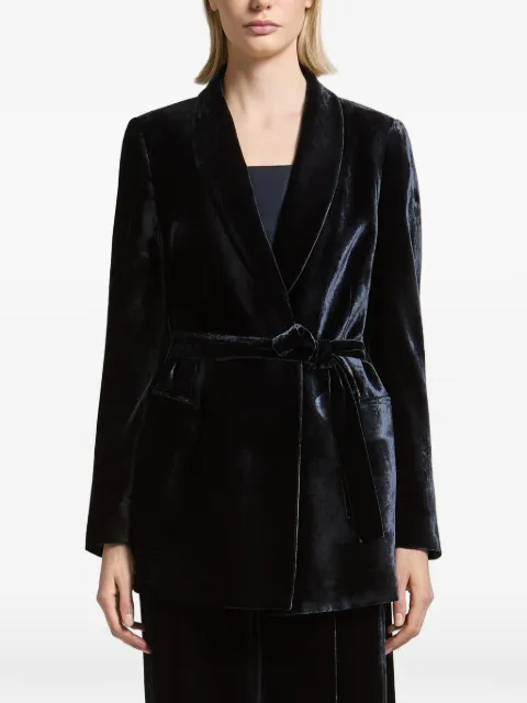 Peserico belted shawl-lapel blazer