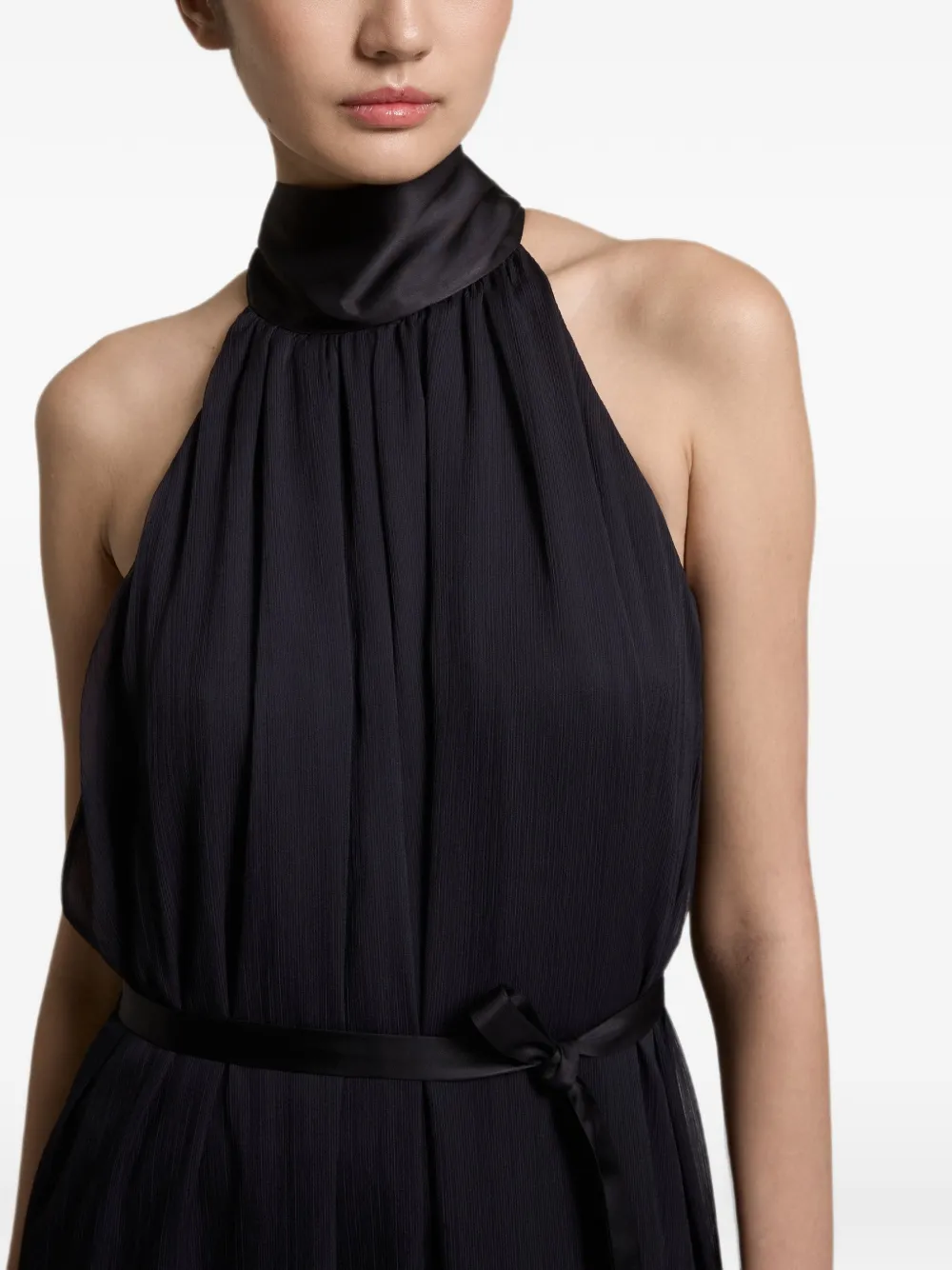 Peserico Geplooide maxi-jurk Blauw