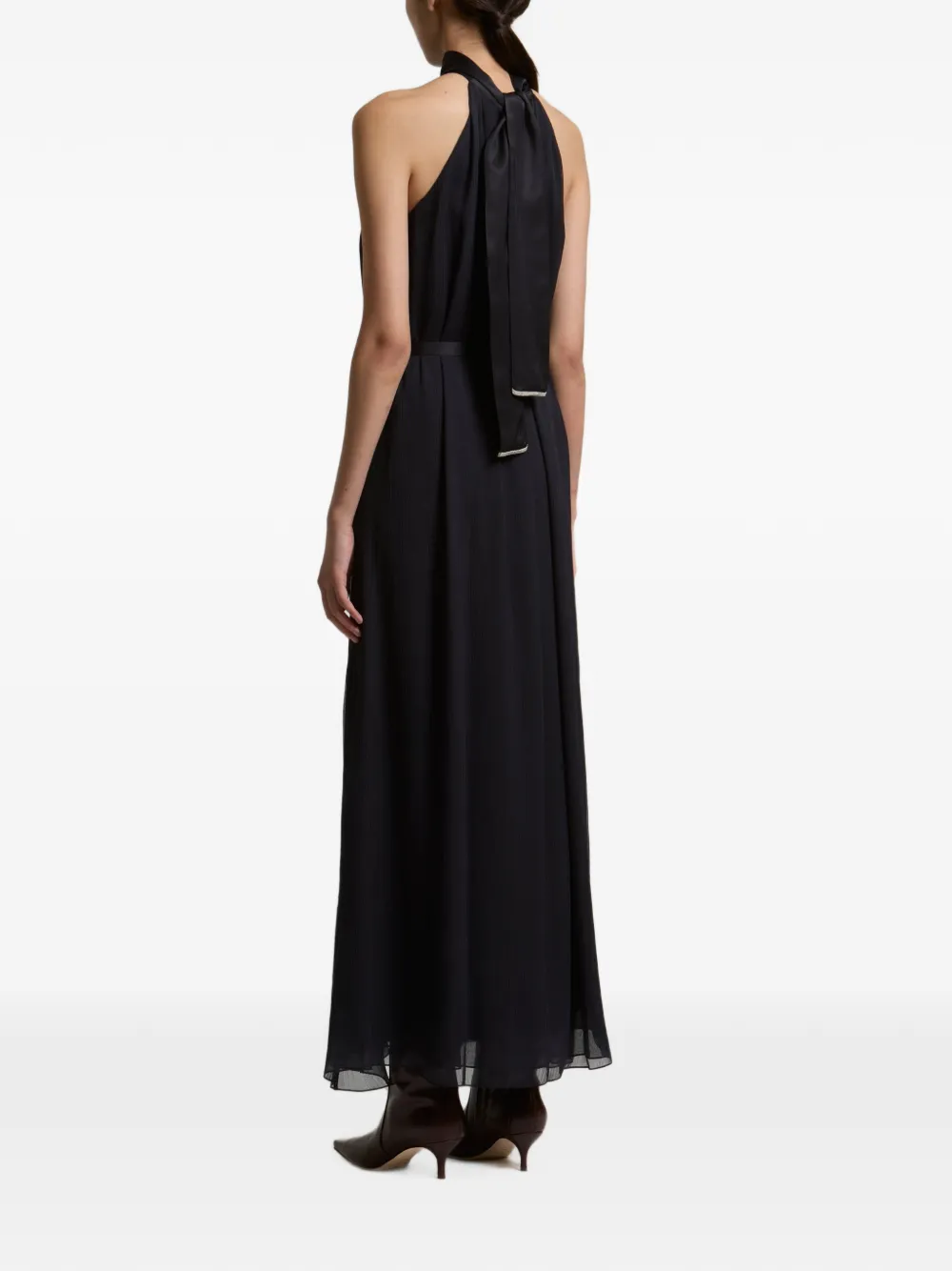 Peserico Geplooide maxi-jurk Blauw
