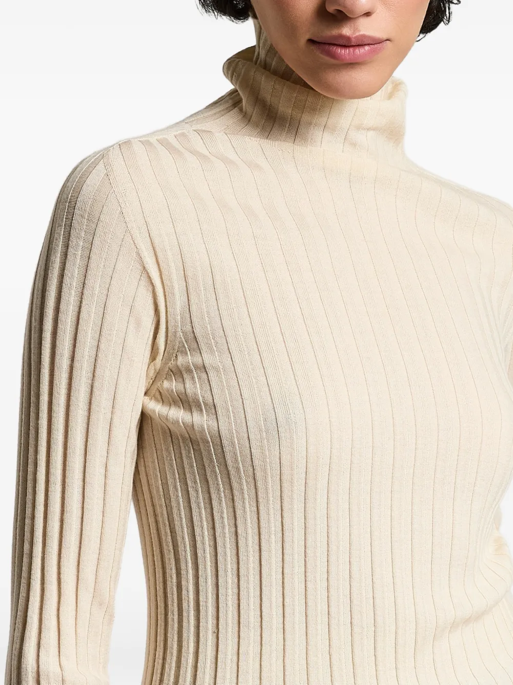 Peserico Ribgebreide coltrui Beige