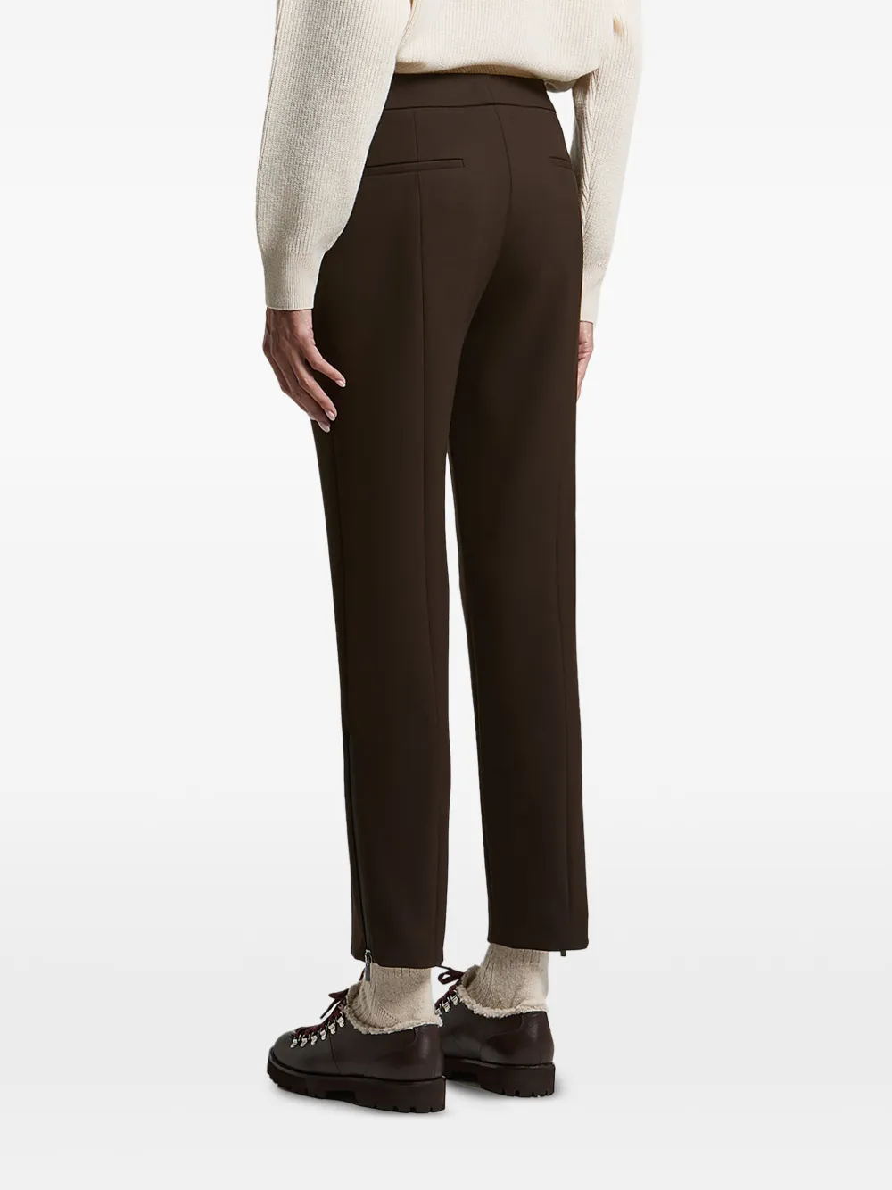 Peserico Broek met ritsdetail Bruin