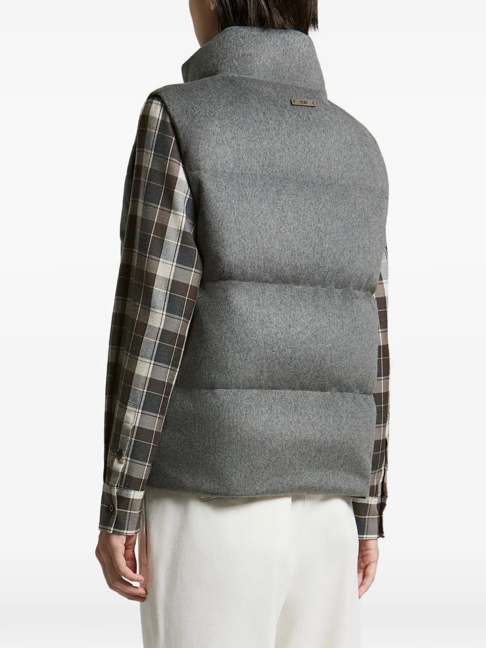 Peserico Omkeerbare bodywarmer Grijs