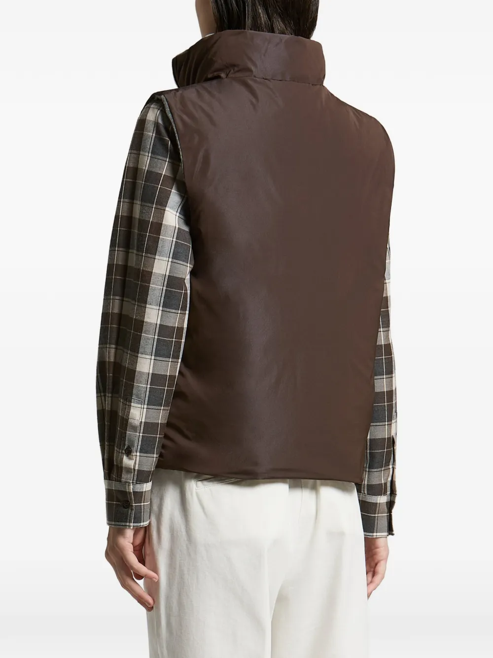 Peserico Omkeerbare bodywarmer Grijs