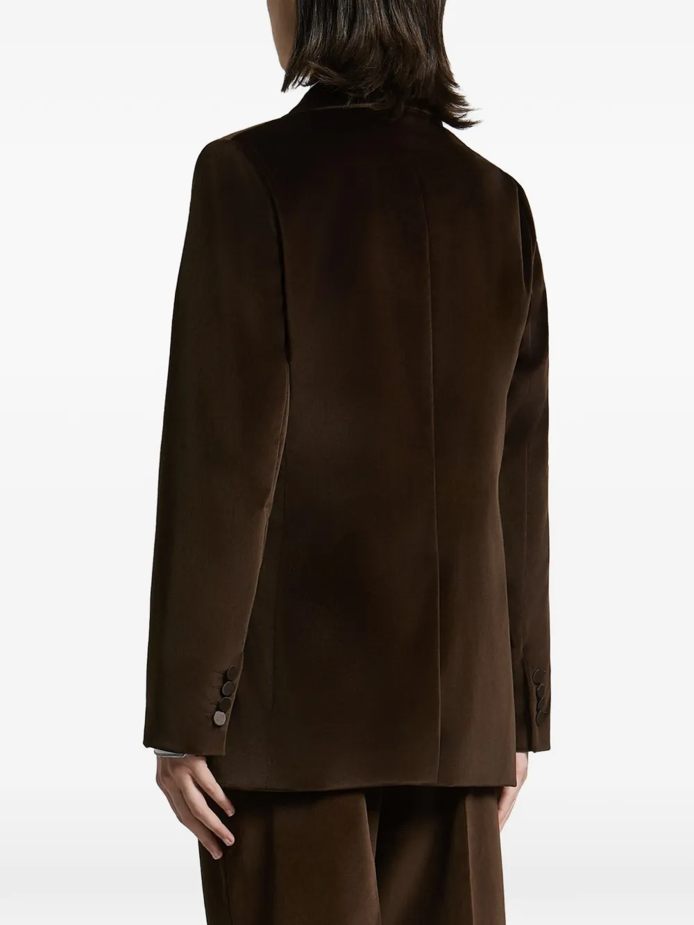 Peserico Blazer met puntige revers Bruin