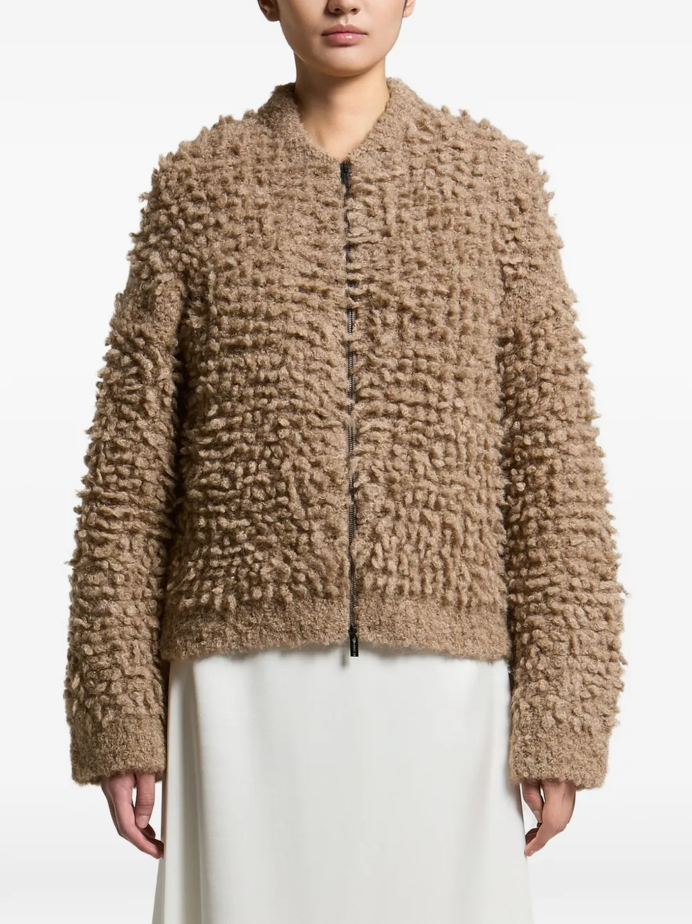 Peserico Cardigan con zip - Toni neutri