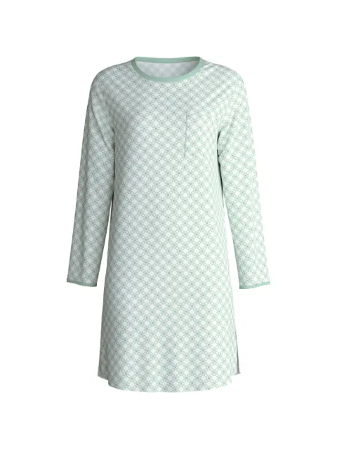CALIDA geometric-print chest-pocket nightdress
