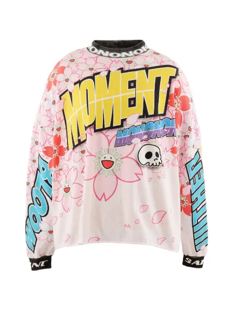 Takashi Murakami Sakura-print long-sleeve T-shirt